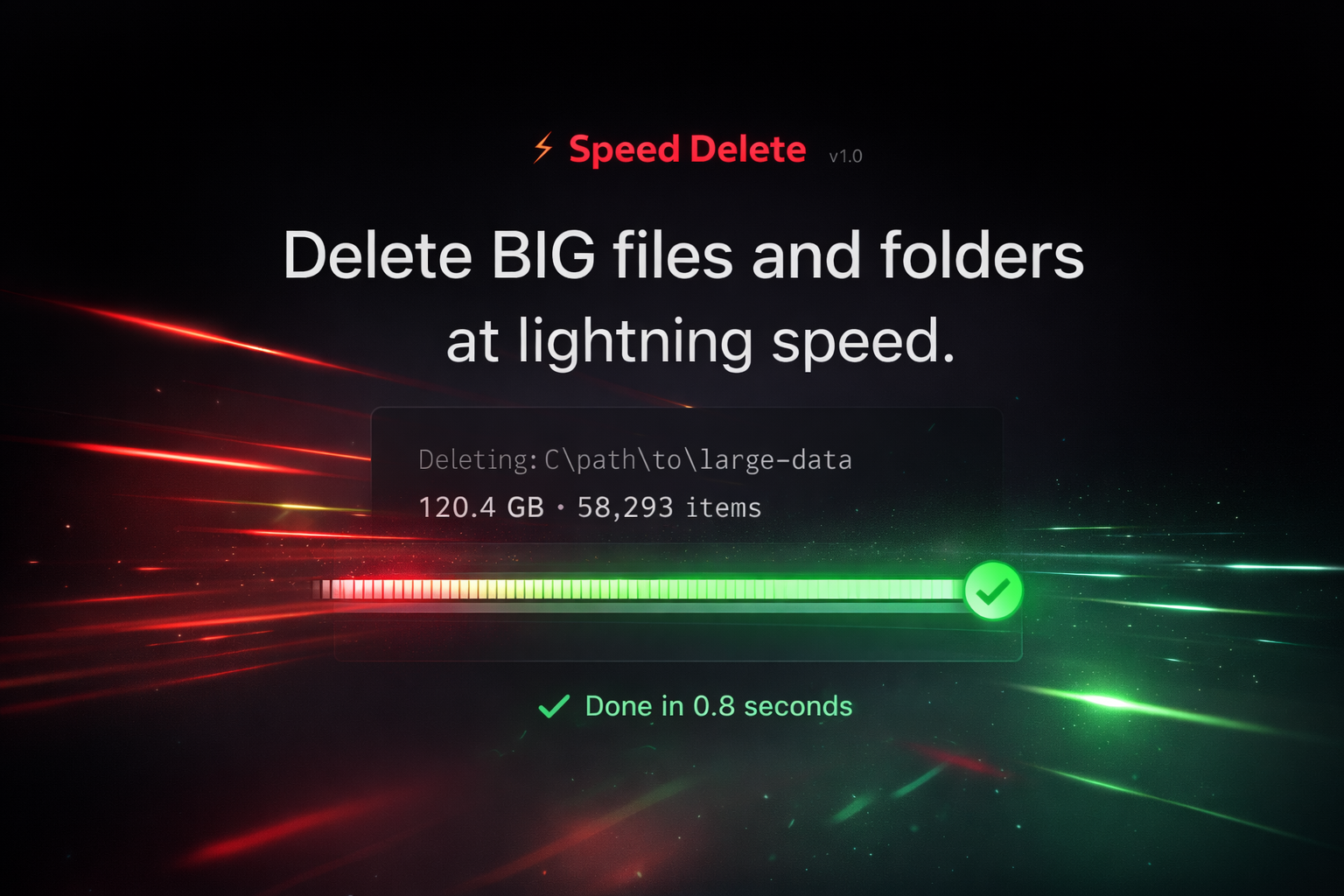 Speed Delete Interface